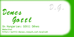 denes gottl business card